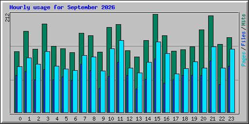 Hourly usage for September 2026